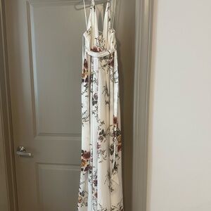 Floral White Maxi Dress
